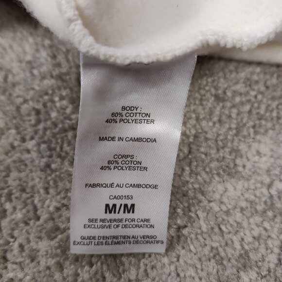 Champion Men's Authentic Athleticwear Sweatshirt Size M White Cotton Blend Sport - Picture 6 of 9